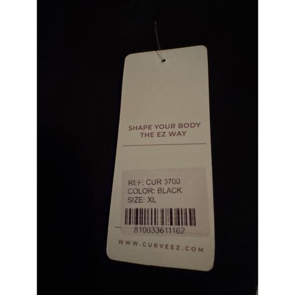 Brand New Curveez Women's XL Black Control High Waisted Boyshort Shapwear - Picture 6 of 6